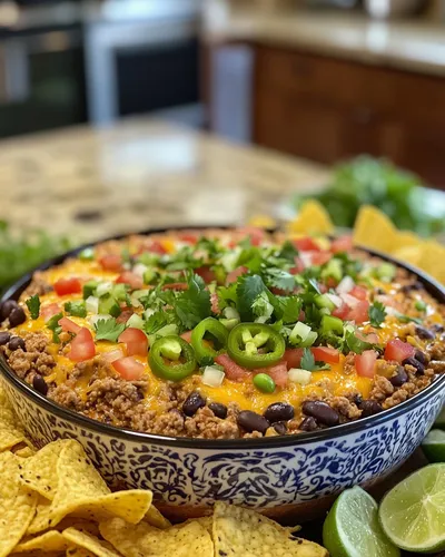 Unwiderstehlicher Käse-Taco-Dip-Genuss